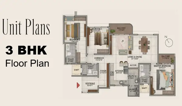 Floor Plan Variants Venkatesh Vanaya Floor Plan - 2, 3 and 4 BHK Configurations