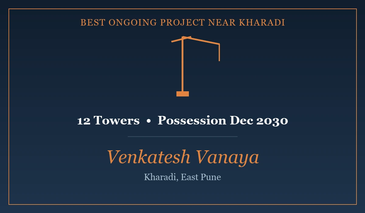 Best Ongoing Project Near Kharadi - Venkatesh Vanaya