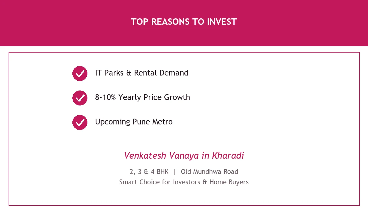 Top Reasons to Invest in Kharadi - Venkatesh Vanaya, Kharadi, Pune