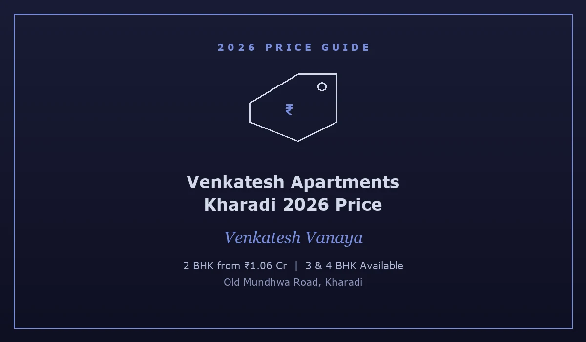 Venkatesh Apartments Kharadi 2026 Price - Venkatesh Vanaya, Kharadi, Pune